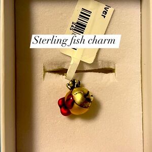 .925 Sterling Fish Charm very cute